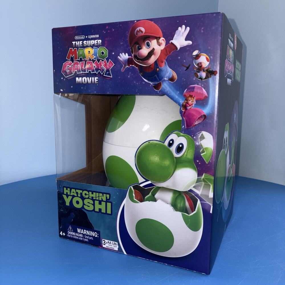 Super Mario Movie Hatchin Yoshi Interactive Toy NEW Sealed Rare / FAST Ship New